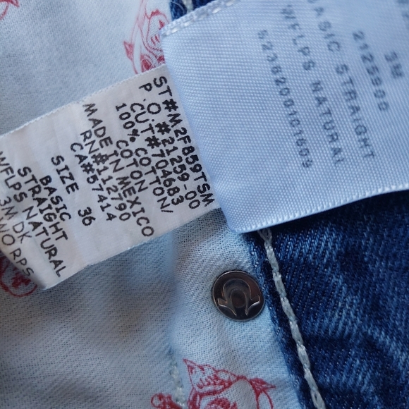 True Religion Cut-Off Jeans Shorts Men sz 36 Medium Fade - Picture 6 of 9